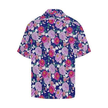Dahlia Pattern Print Design DH013 Men Hawaiian Shirt-JorJune