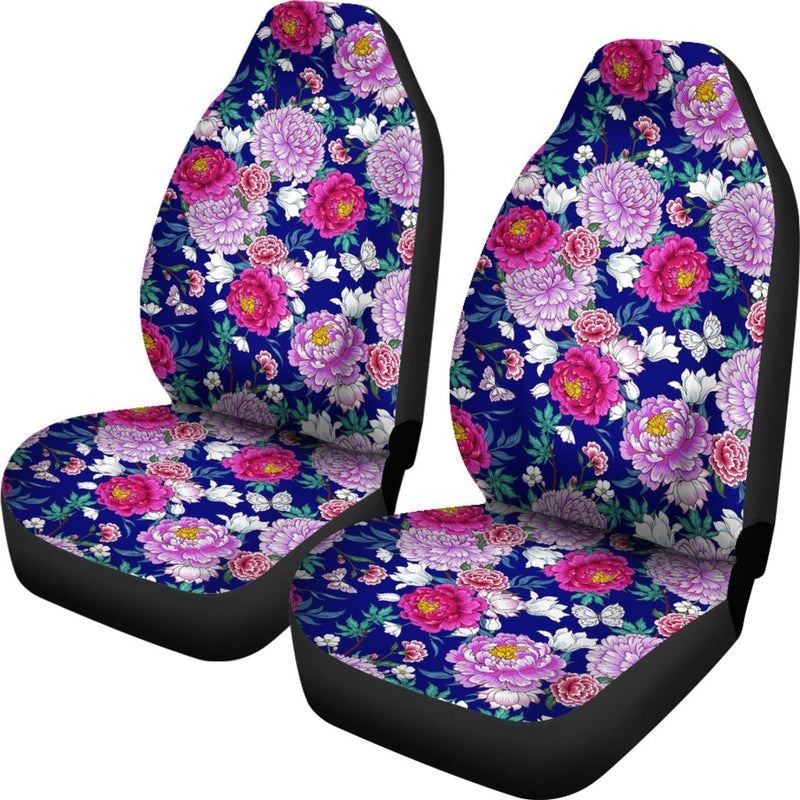 Dahlia Pattern Print Design DH013 Universal Fit Car Seat Covers