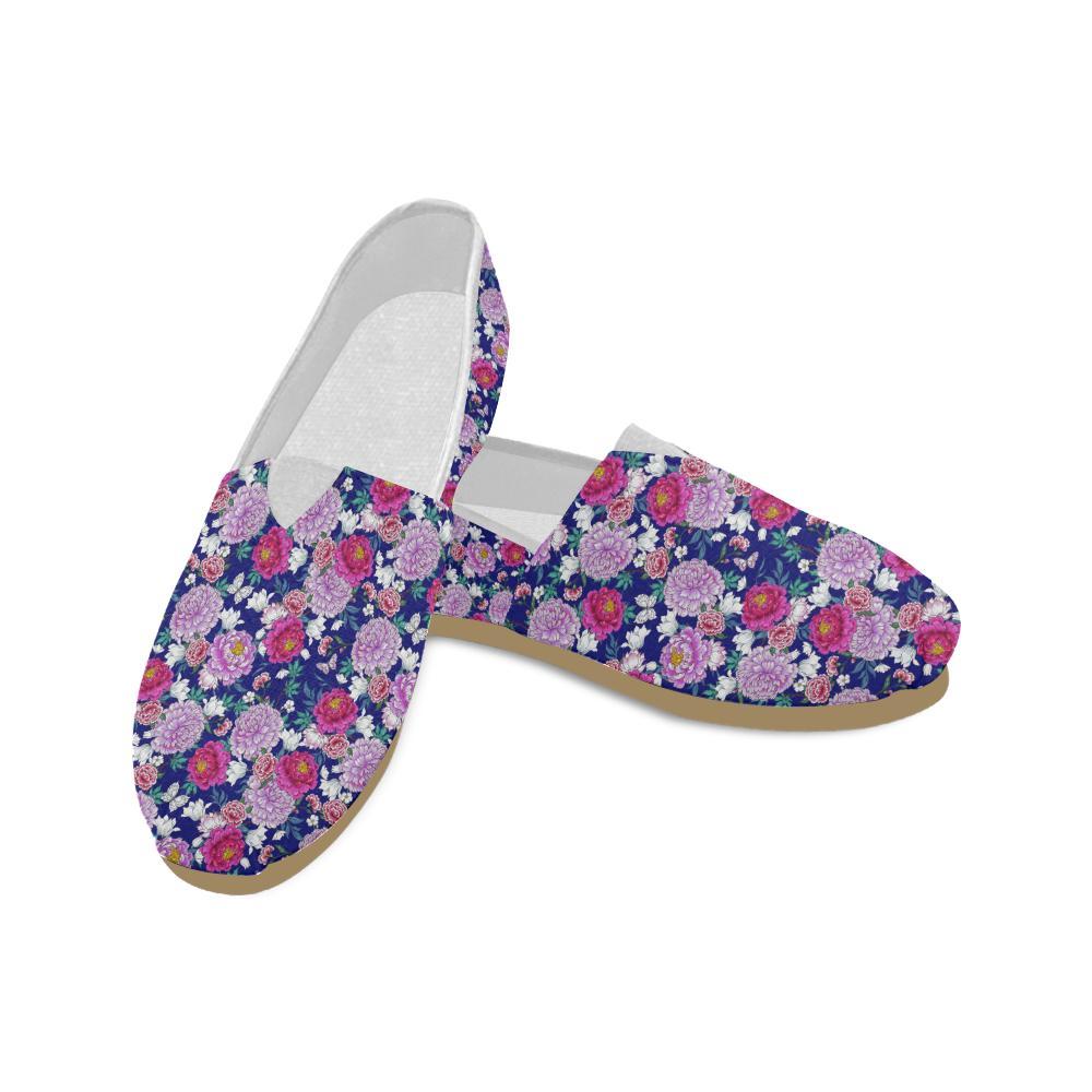 Dahlia Pattern Print Design DH013 Women Casual Shoes-JorJune.com