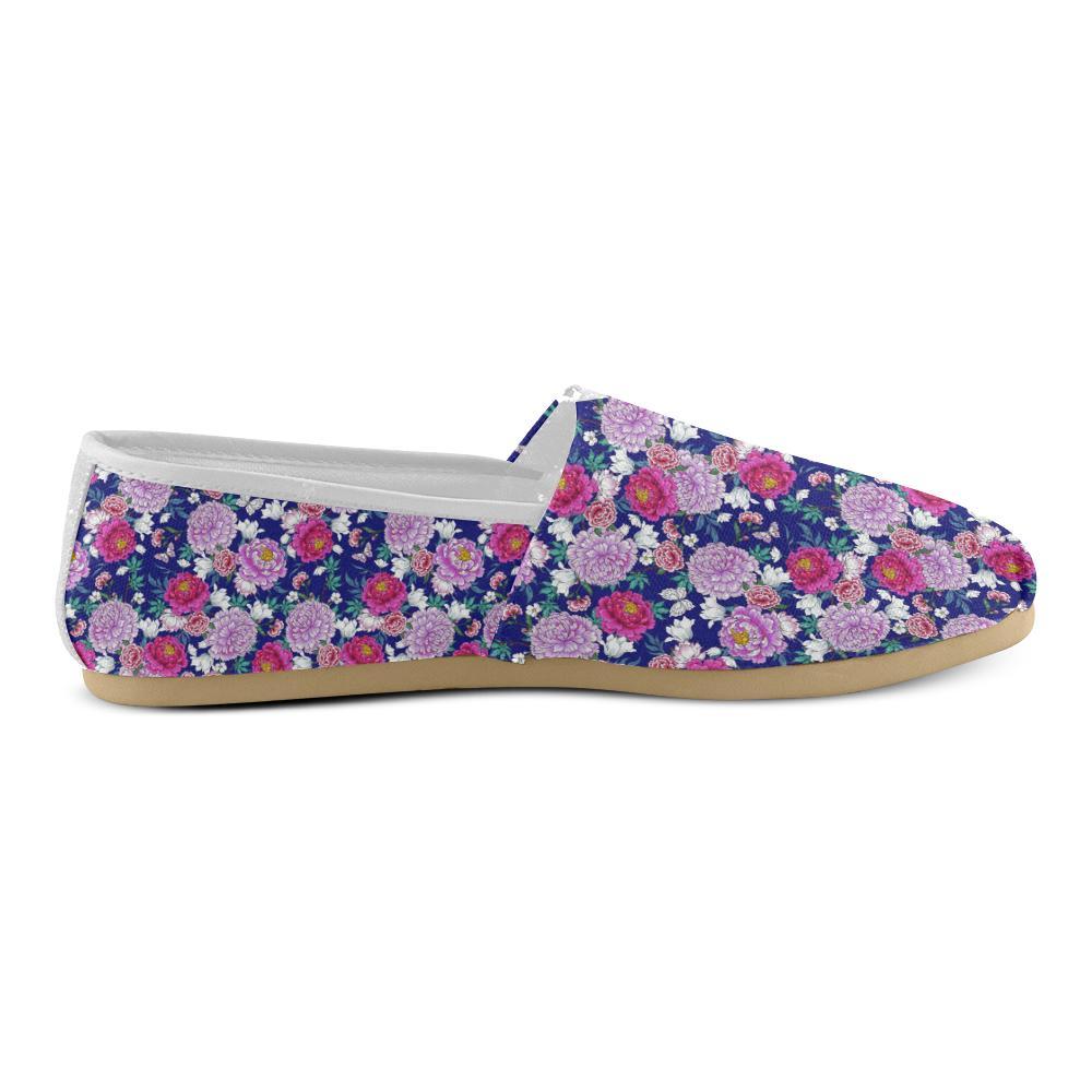 Dahlia Pattern Print Design DH013 Women Casual Shoes-JorJune.com