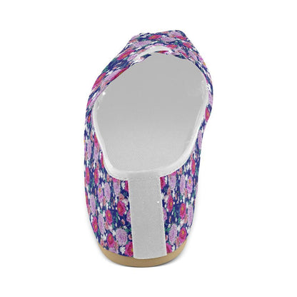 Dahlia Pattern Print Design DH013 Women Casual Shoes-JorJune.com