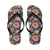 Dahlia Pattern Print Design DH02 Flip Flops-JorJune