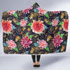 Dahlia Pattern Print Design DH02 Hooded Blanket-JORJUNE.COM