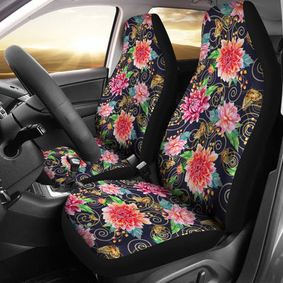 Dahlia Pattern Print Design DH02 Universal Fit Car Seat Covers