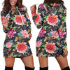 Dahlia Pattern Print Design DH02 Women Hoodie Dress