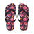 Dahlia Pattern Print Design DH03 Flip Flops-JorJune