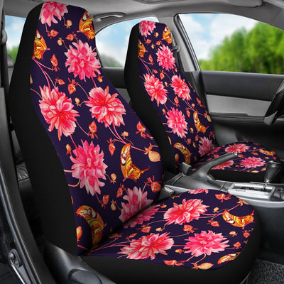 Dahlia Pattern Print Design DH03 Universal Fit Car Seat Covers