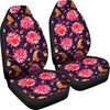 Dahlia Pattern Print Design DH03 Universal Fit Car Seat Covers