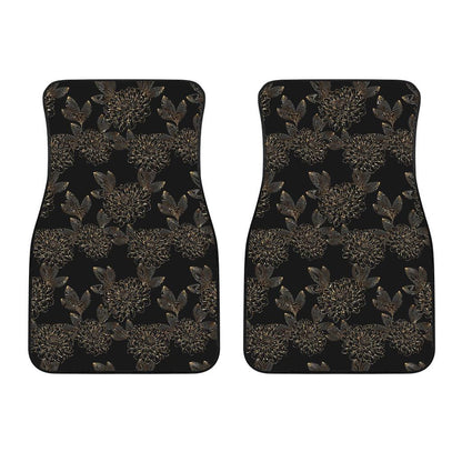Dahlia Pattern Print Design DH04 Car Floor Mats-JorJune