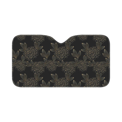 Dahlia Pattern Print Design DH04 Car Sun Shade-JorJune