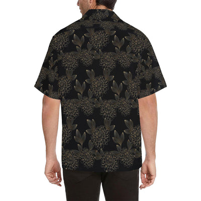 Dahlia Pattern Print Design DH04 Men Hawaiian Shirt-JorJune