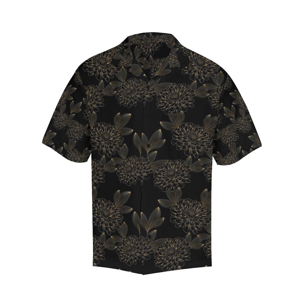 Dahlia Pattern Print Design DH04 Men Hawaiian Shirt-JorJune