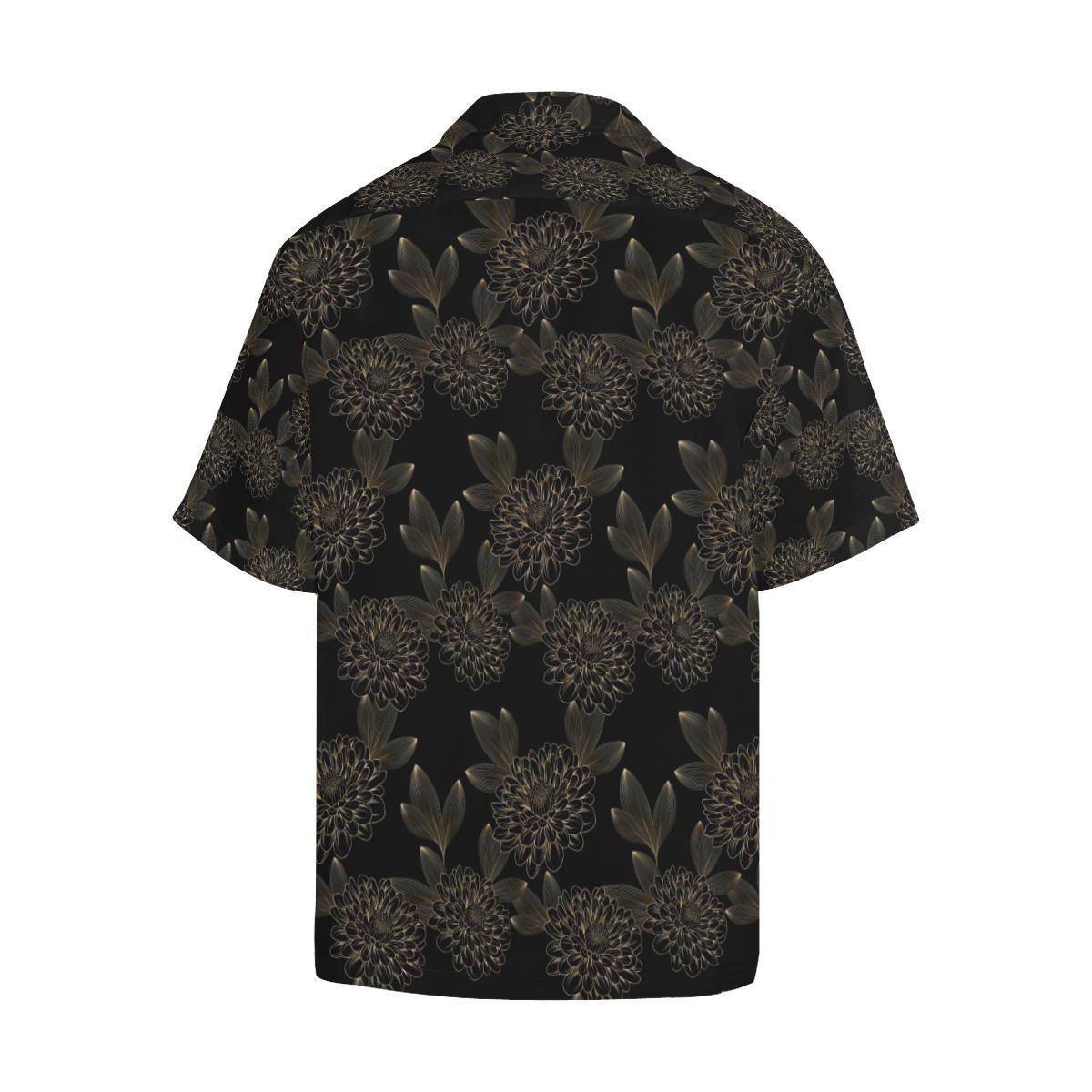 Dahlia Pattern Print Design DH04 Men Hawaiian Shirt-JorJune