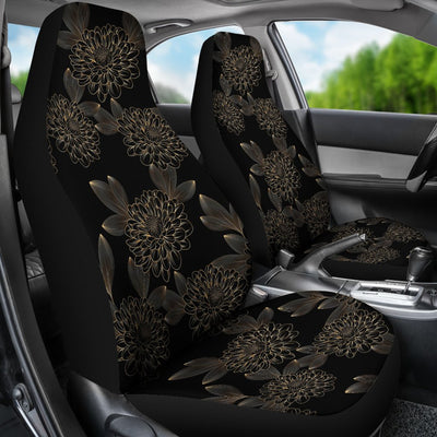 Dahlia Pattern Print Design DH04 Universal Fit Car Seat Covers