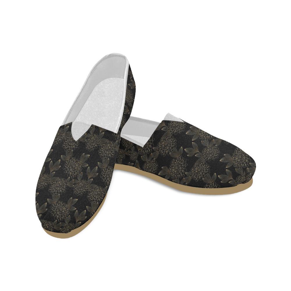 Dahlia Pattern Print Design DH04 Women Casual Shoes-JorJune.com
