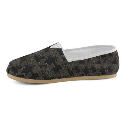 Dahlia Pattern Print Design DH04 Women Casual Shoes-JorJune.com