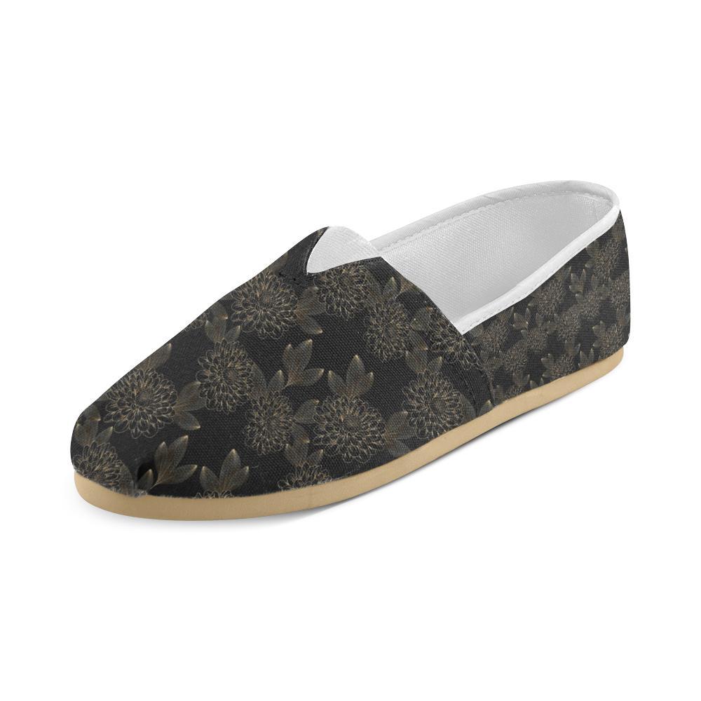 Dahlia Pattern Print Design DH04 Women Casual Shoes-JorJune.com