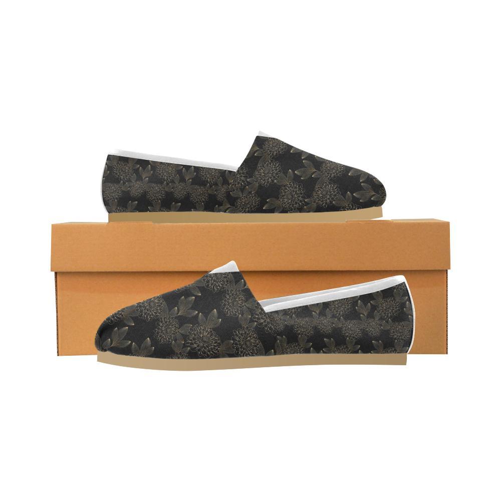 Dahlia Pattern Print Design DH04 Women Casual Shoes-JorJune.com