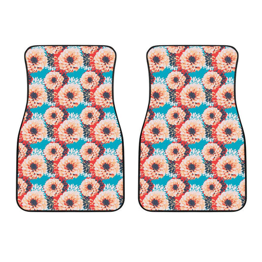 Dahlia Pattern Print Design DH05 Car Floor Mats-JorJune