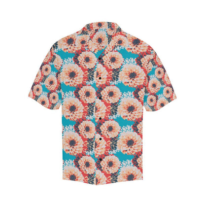 Dahlia Pattern Print Design DH05 Men Hawaiian Shirt-JorJune
