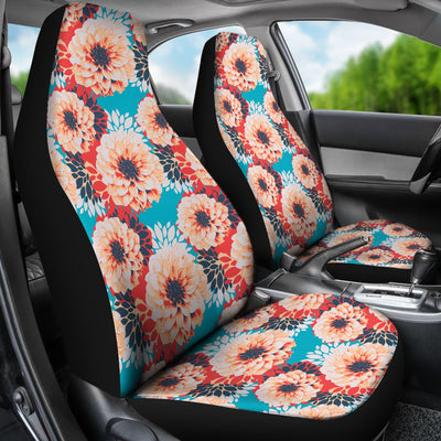 Dahlia Pattern Print Design DH05 Universal Fit Car Seat Covers