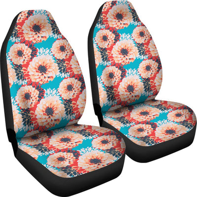 Dahlia Pattern Print Design DH05 Universal Fit Car Seat Covers