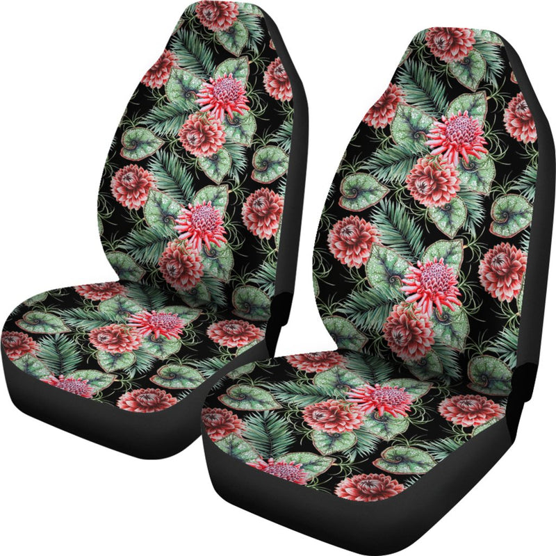 Dahlia Pattern Print Design DH06 Universal Fit Car Seat Covers