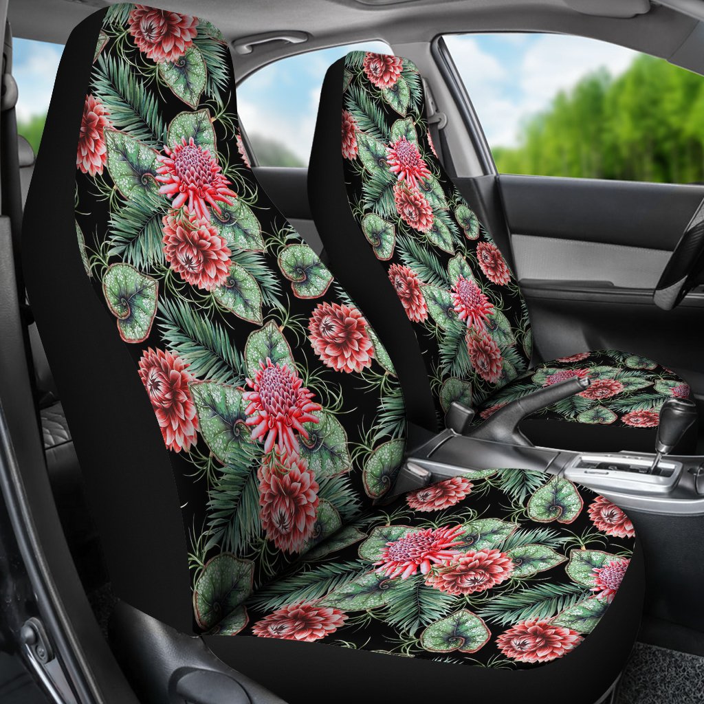 Dahlia Pattern Print Design DH06 Universal Fit Car Seat Covers