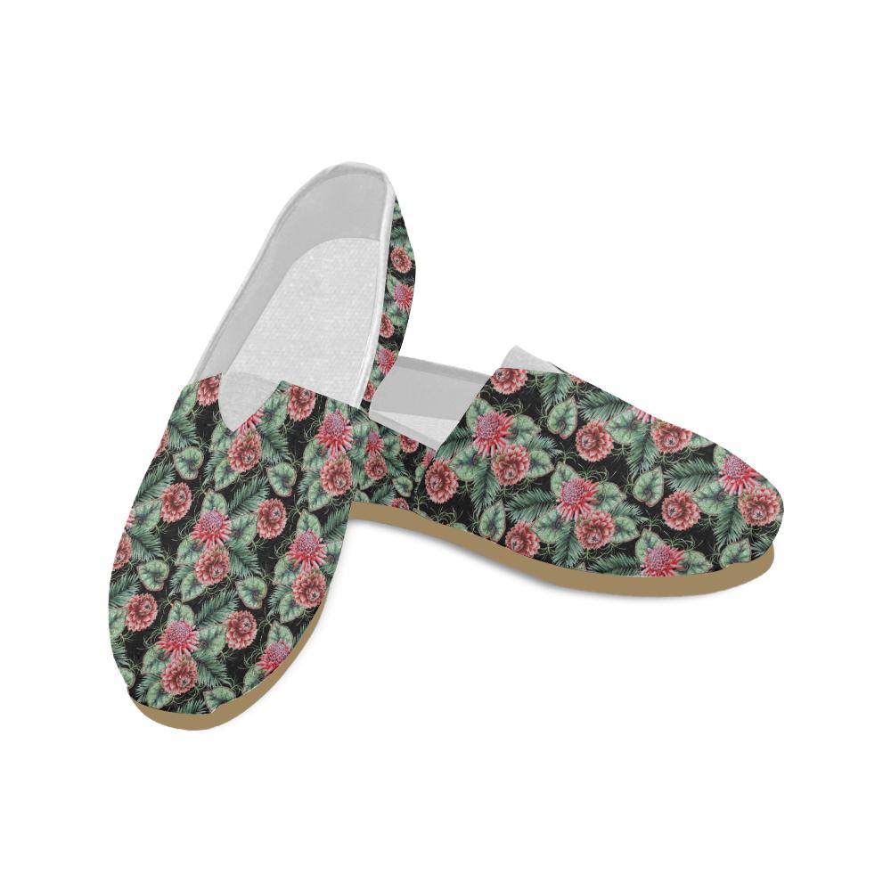 Dahlia Pattern Print Design DH06 Women Casual Shoes-JorJune.com