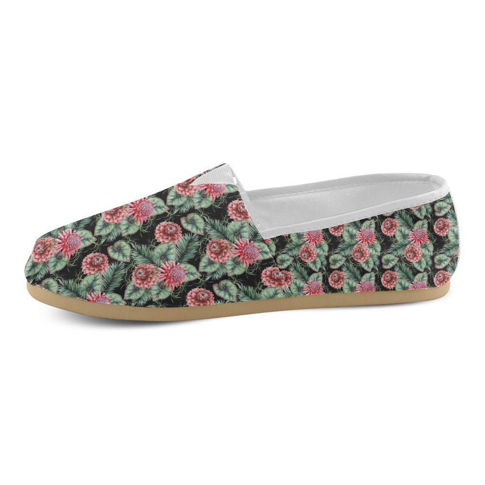 Dahlia Pattern Print Design DH06 Women Casual Shoes-JorJune.com