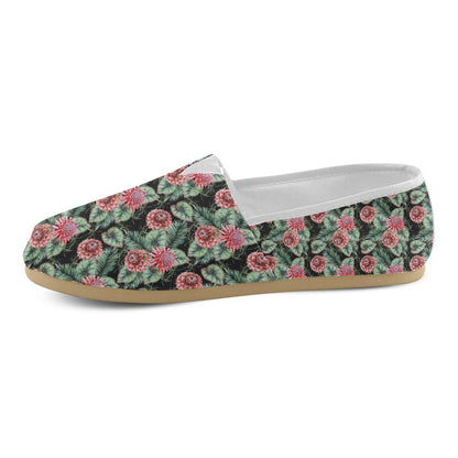 Dahlia Pattern Print Design DH06 Women Casual Shoes-JorJune.com
