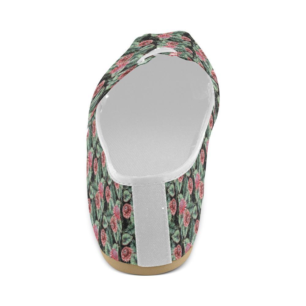 Dahlia Pattern Print Design DH06 Women Casual Shoes-JorJune.com