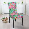 Dahlia Pattern Print Design DH07 Dining Chair Slipcover-JORJUNE.COM