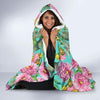 Dahlia Pattern Print Design DH07 Hooded Blanket-JORJUNE.COM