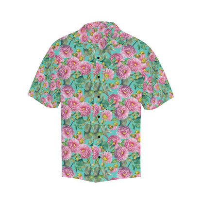 Dahlia Pattern Print Design DH07 Men Hawaiian Shirt-JorJune
