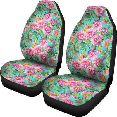 Dahlia Pattern Print Design DH07 Universal Fit Car Seat Covers