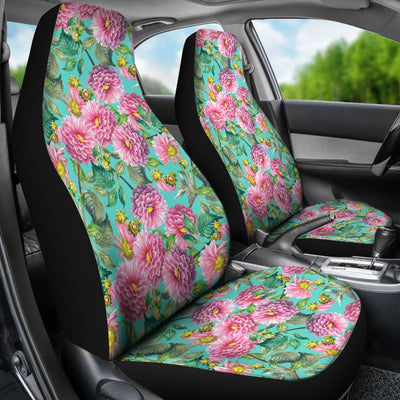 Dahlia Pattern Print Design DH07 Universal Fit Car Seat Covers