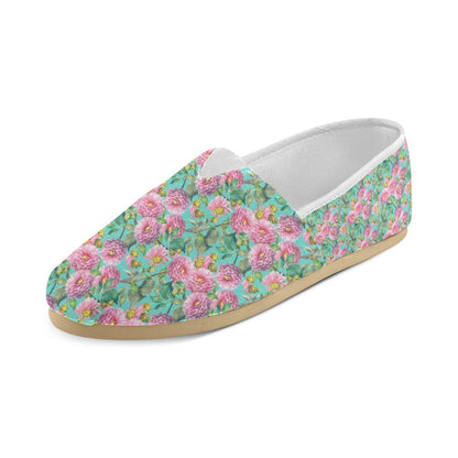 Dahlia Pattern Print Design DH07 Women Casual Shoes-JorJune.com