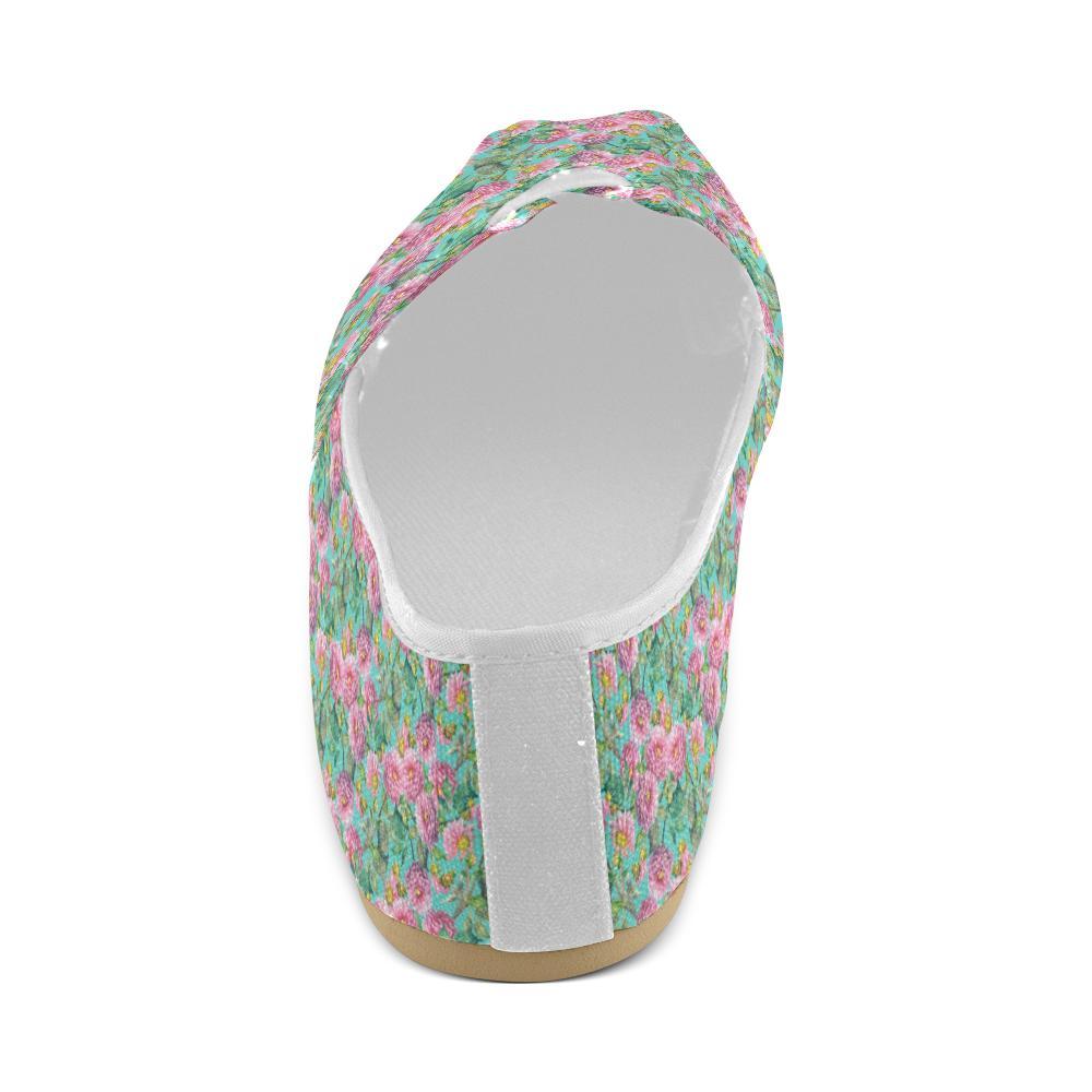 Dahlia Pattern Print Design DH07 Women Casual Shoes-JorJune.com