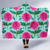 Dahlia Pattern Print Design DH08 Hooded Blanket-JORJUNE.COM