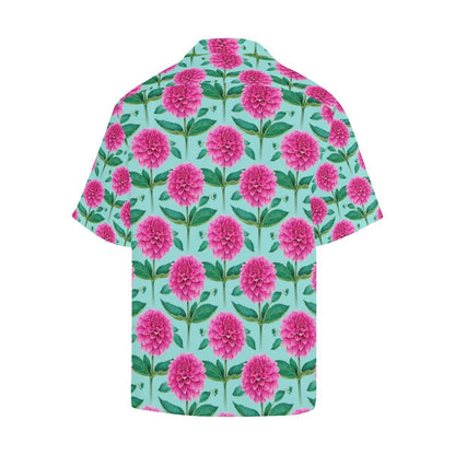 Dahlia Pattern Print Design DH08 Men Hawaiian Shirt-JorJune
