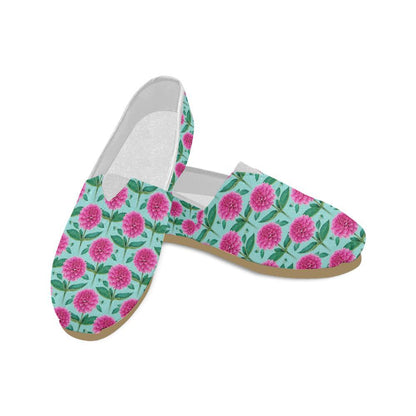 Dahlia Pattern Print Design DH08 Women Casual Shoes-JorJune.com
