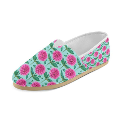 Dahlia Pattern Print Design DH08 Women Casual Shoes-JorJune.com