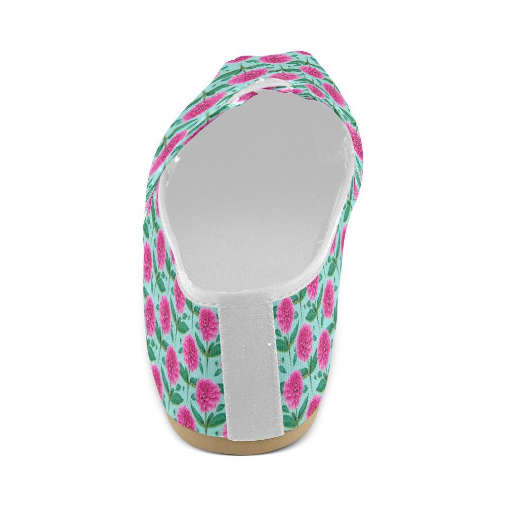 Dahlia Pattern Print Design DH08 Women Casual Shoes-JorJune.com