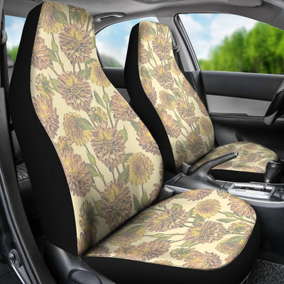 Dahlia Pattern Print Design DH09 Universal Fit Car Seat Covers