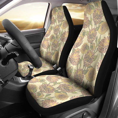 Dahlia Pattern Print Design DH09 Universal Fit Car Seat Covers