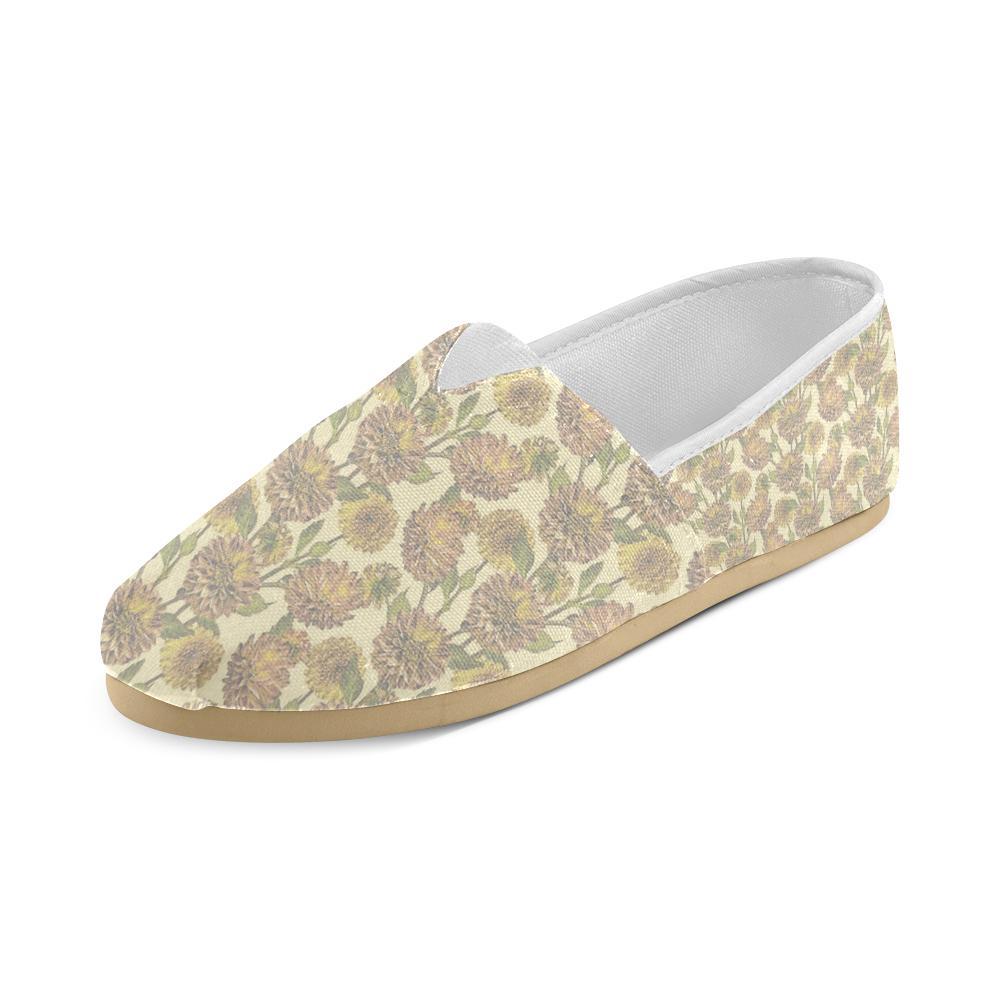 Dahlia Pattern Print Design DH09 Women Casual Shoes-JorJune.com