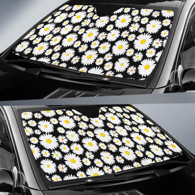 Daisy Pattern Print Design 01 Car Sun Shade-JORJUNE.COM