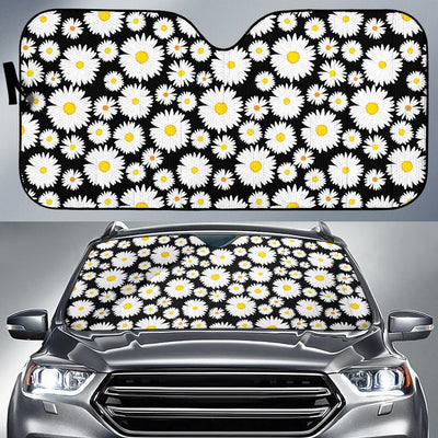 Daisy Pattern Print Design 01 Car Sun Shade-JORJUNE.COM