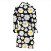 Daisy Pattern Print Design 01 Men Bathrobe-JORJUNE.COM